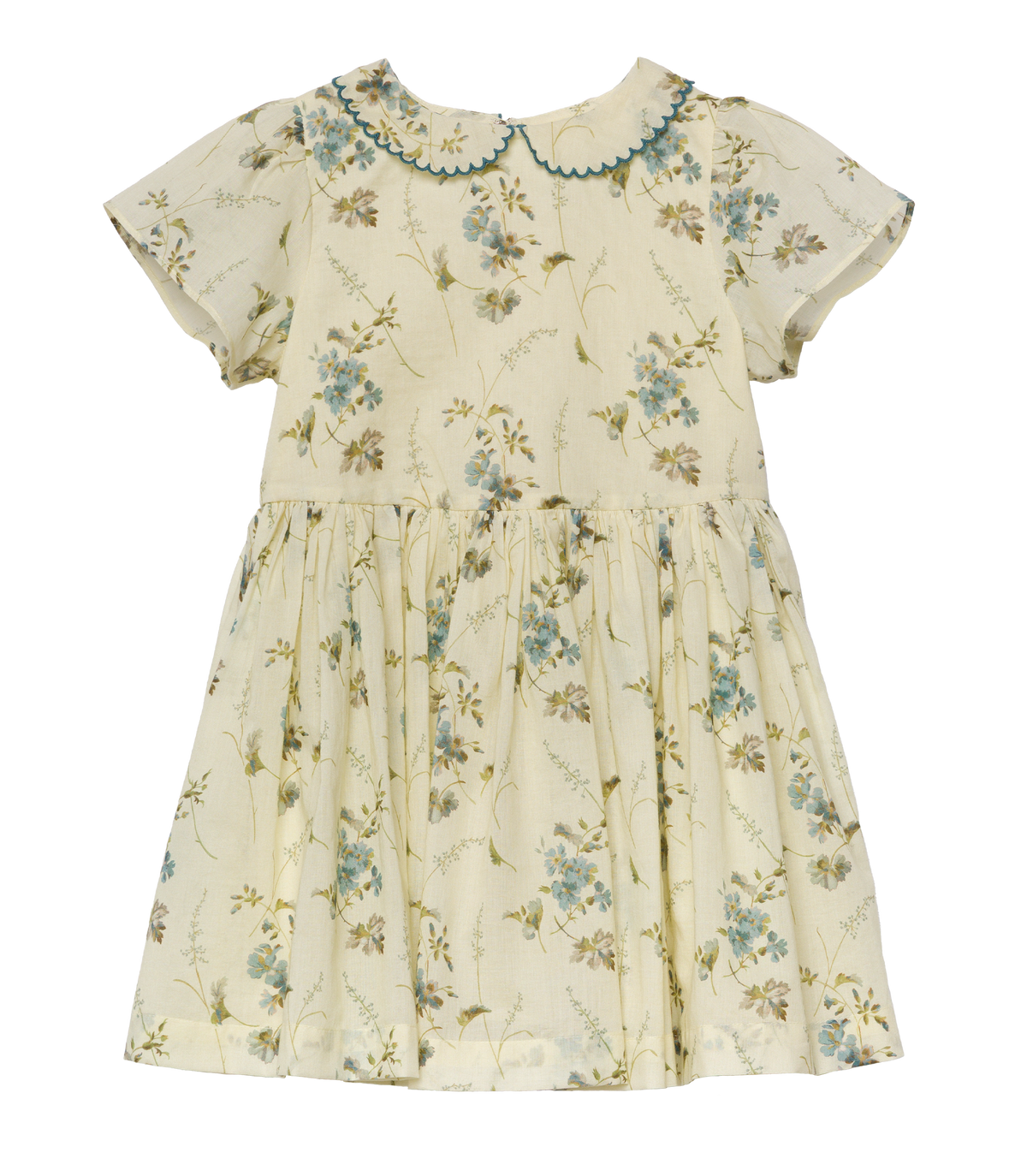 Dua Floral Organic Cotton Voile Dress | Sunshine