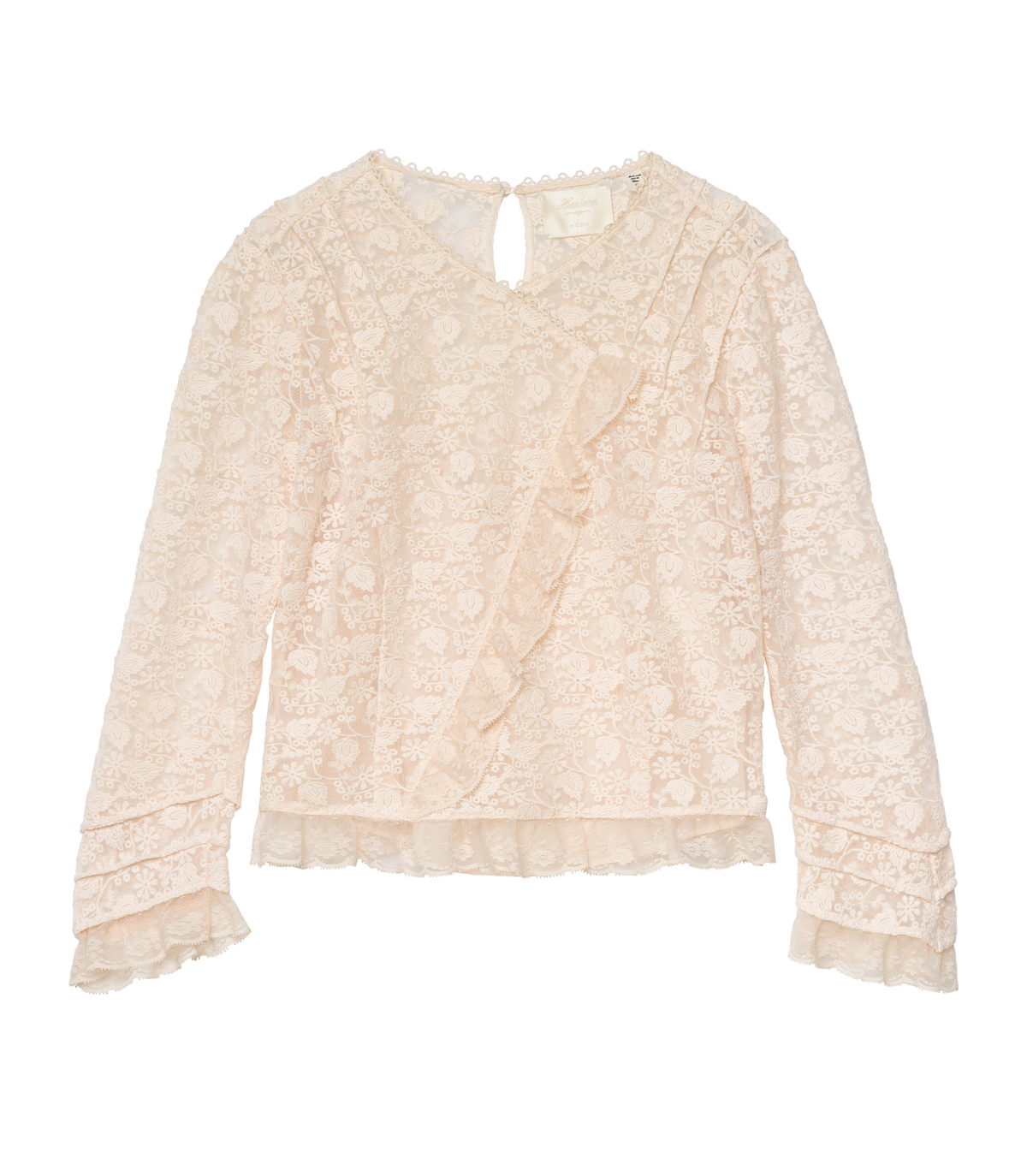 Fayette Top – Soft Camellia Embroidered Tulle