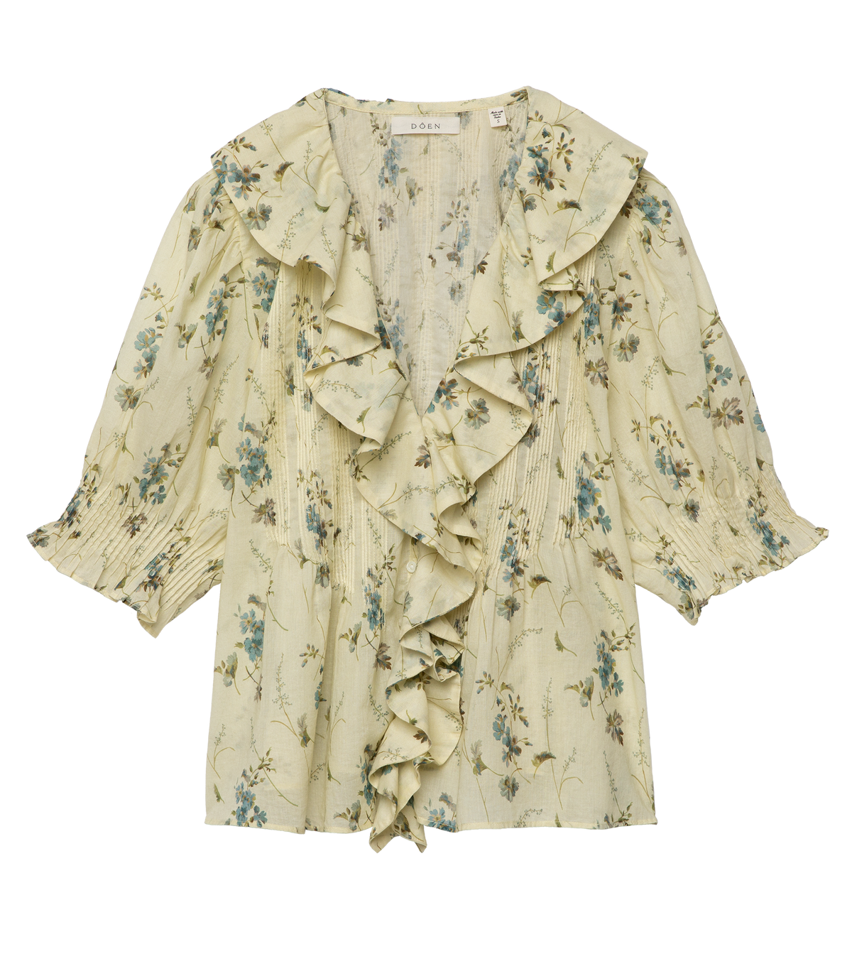 Henri Floral Blouse | Sunshine Prairie Rose Print