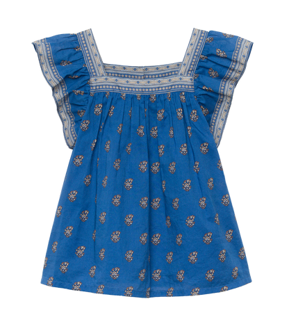Bari Cotton Voile Top – Eartha Paisley Print