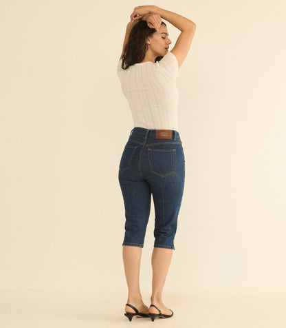 Chantal High-Rise Capri Jeans – Cavalaire Dark Wash