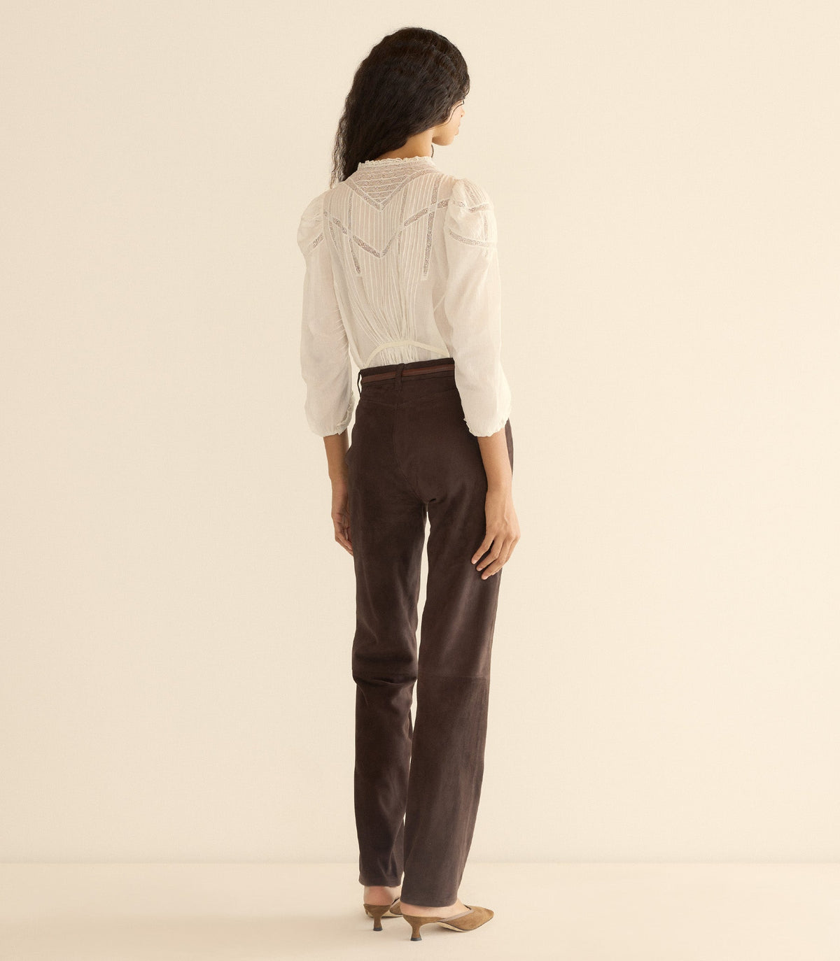 Chevalier Suede Trouser – Deep Chocolate