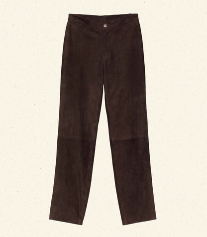Chevalier Suede Trouser – Deep Chocolate