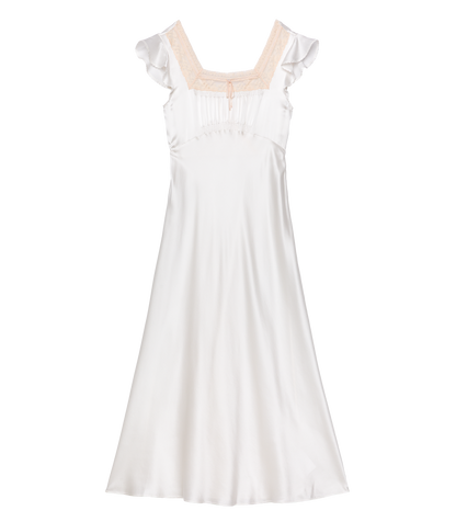 Corina Bias-Cut Silk Satin Dress | Salt