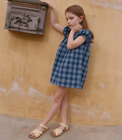 Esa Dress in Dorset Plaid | Organic Cotton Voile