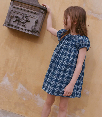 Esa Dress in Dorset Plaid | Organic Cotton Voile