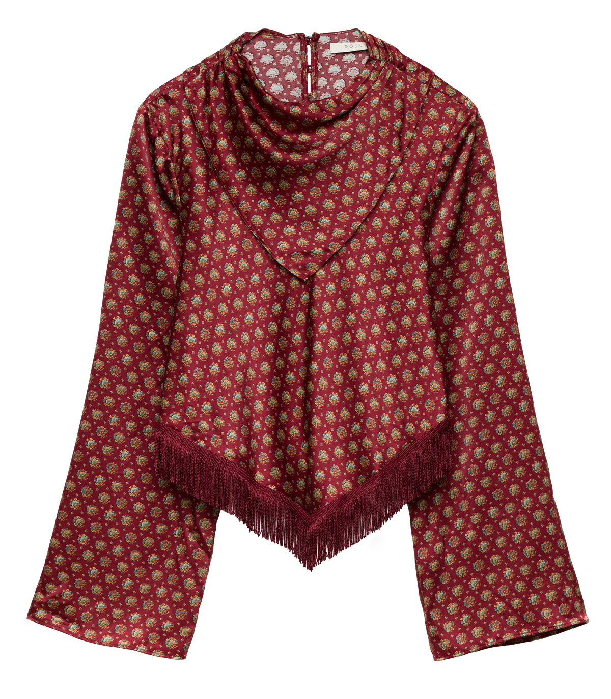Faustella Silk Satin Top | San Sebastian Foulard Print