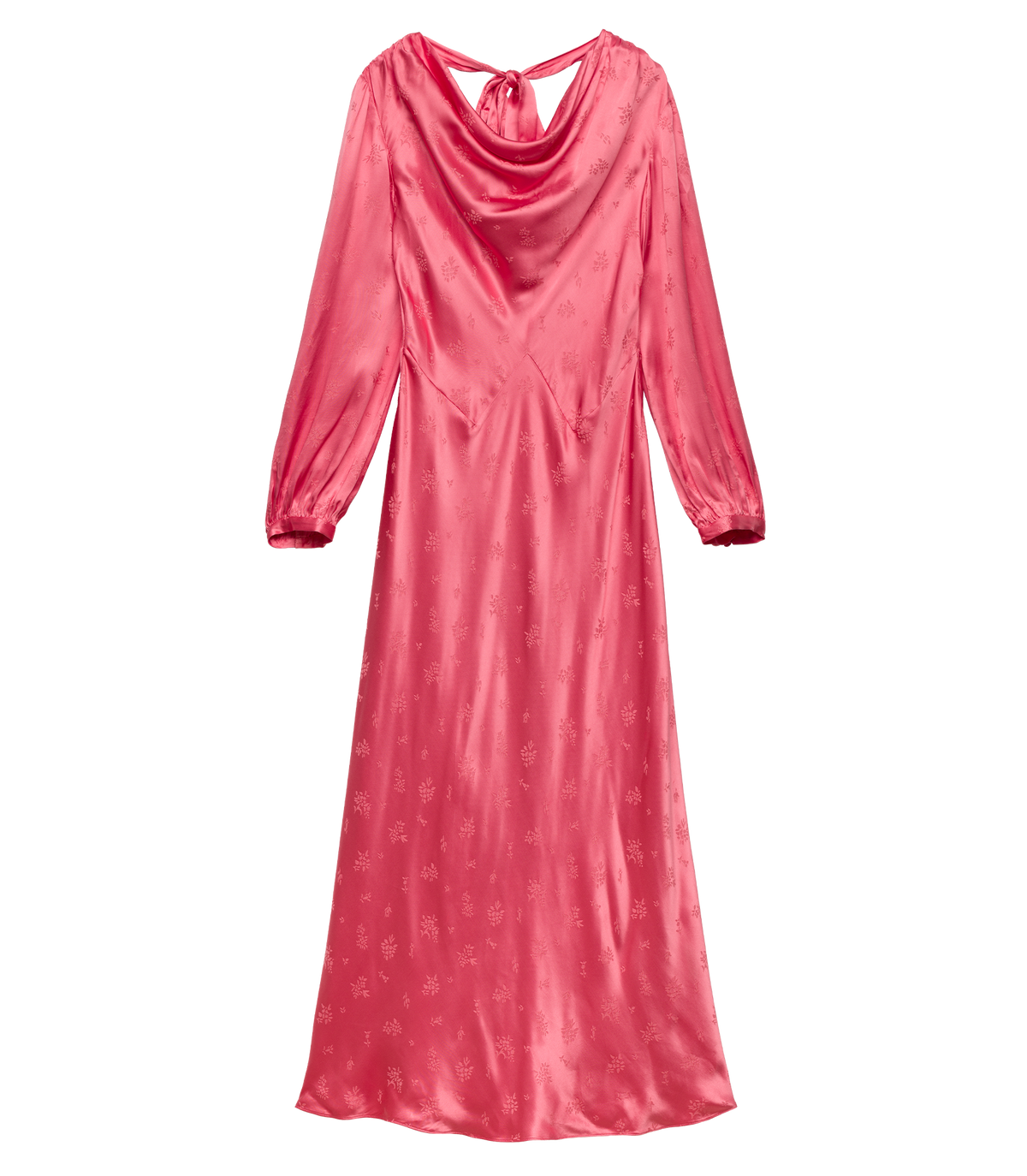 Félicité Dress – Wild Geranium Jacquard Gown