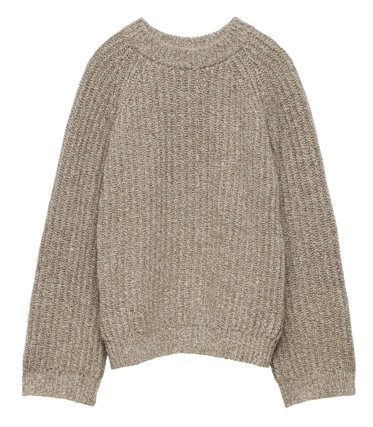 Fennel Sweater – Gray Marl Ribbed Wool Blend
