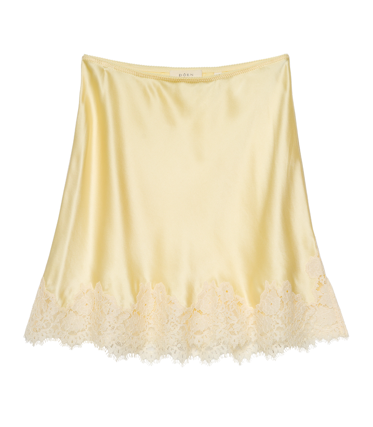 Giulietta Silk Satin Mini Skirt in Gateau | Bias Cut