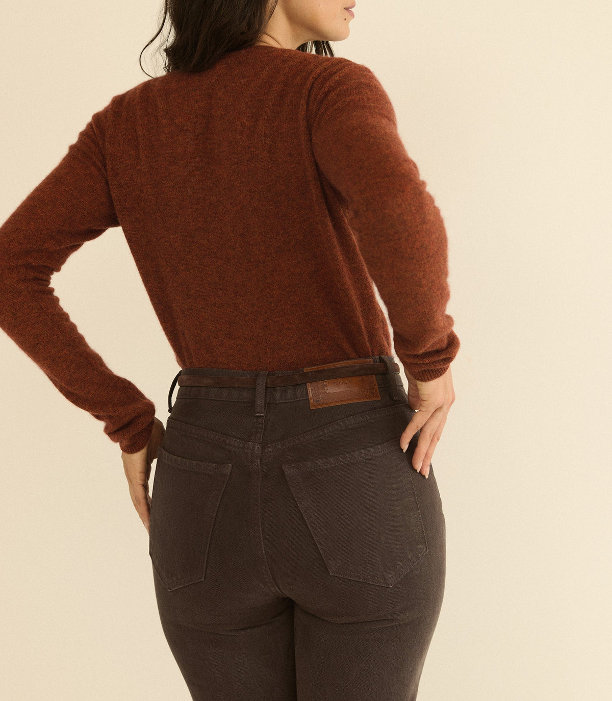 Ondine Jean – Equestrian Brown Wash | Slim Straight Denim