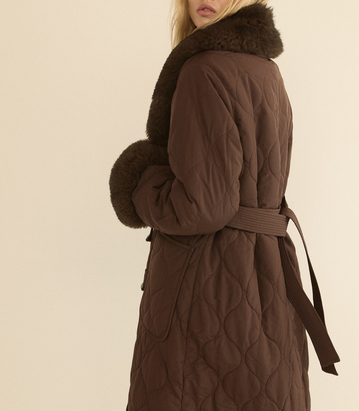 Hemlock Quilted Coat in Chocolate Brown | Insulated