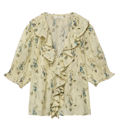 Henri Floral Blouse | Sunshine Prairie Rose Print