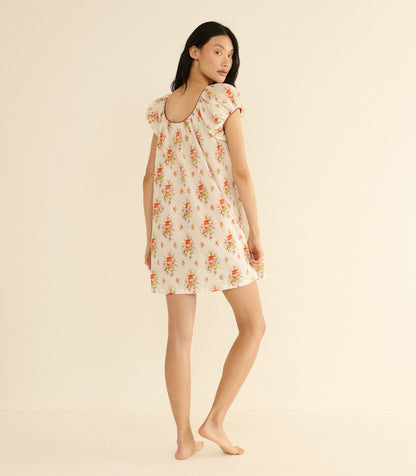 Julia Organic Voile Mini Dress | Rose Petit Bouquet