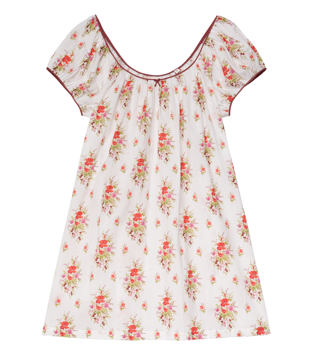 Julia Organic Voile Mini Dress | Rose Petit Bouquet