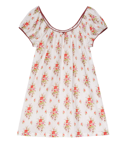 Julia Organic Voile Mini Dress | Rose Petit Bouquet