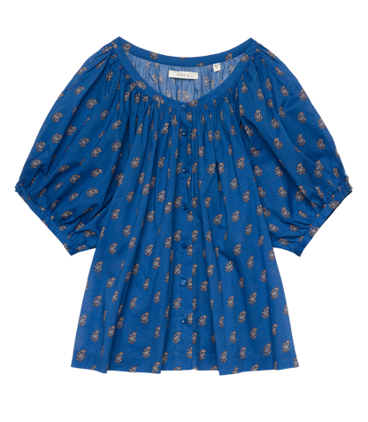 June Top – Eartha Paisley Cotton Voile Blouse