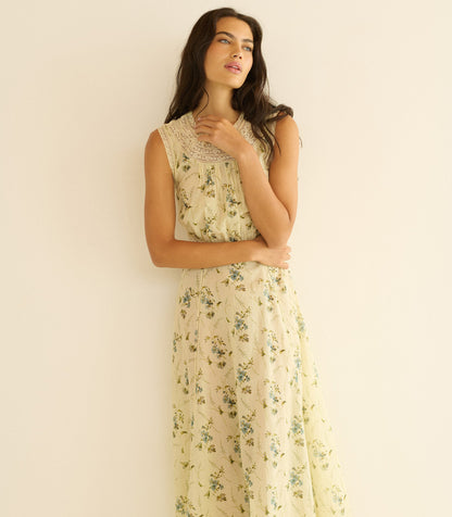 DÔEN Liliane Floral Midi Dress – Sunshine Prairie Rose