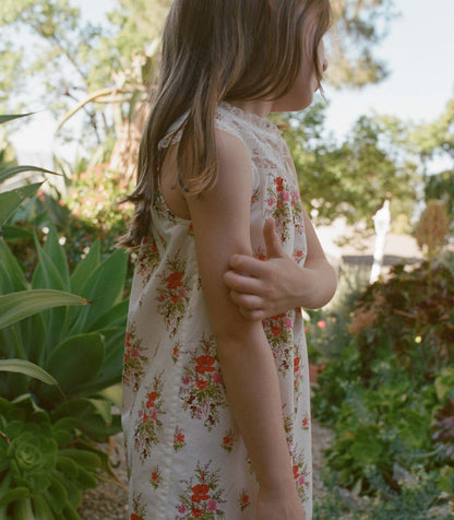 DÔEN Little Danses Floral Organic Cotton Dress – Rose
