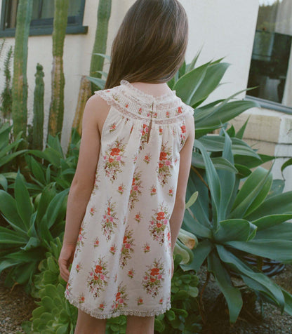 DÔEN Little Danses Floral Organic Cotton Dress – Rose
