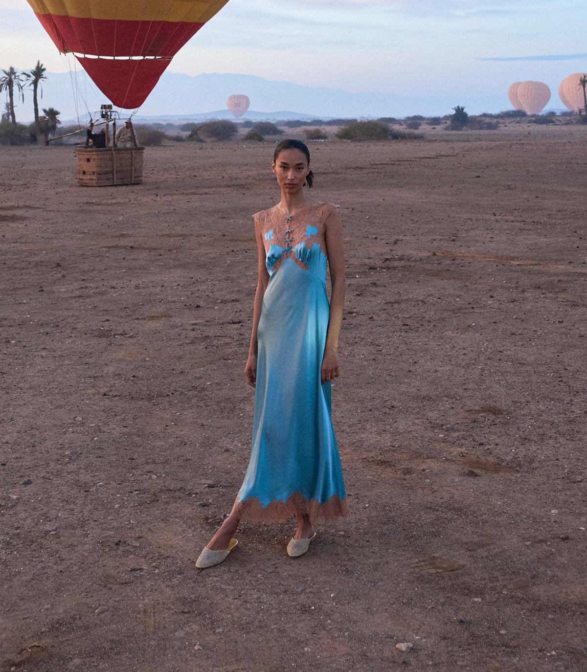 Marcelle Deep Aquamarine Silk Satin 1930s Dress