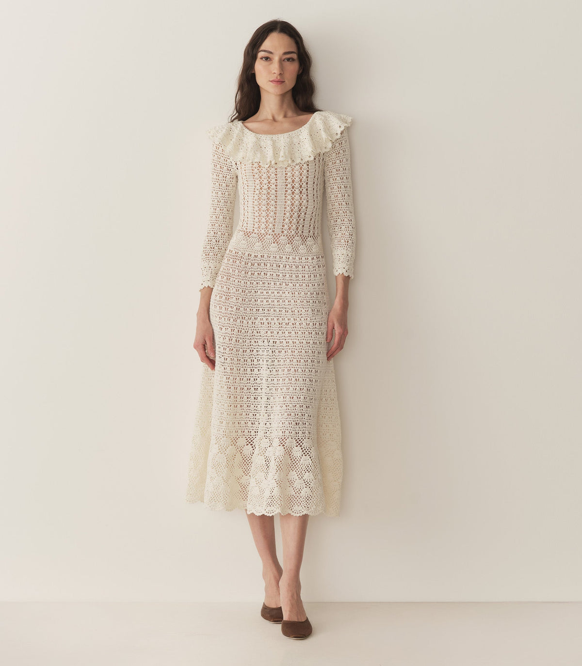 DÔEN Heirloom Margot Dress – Pearl | Handmade 1930s Style