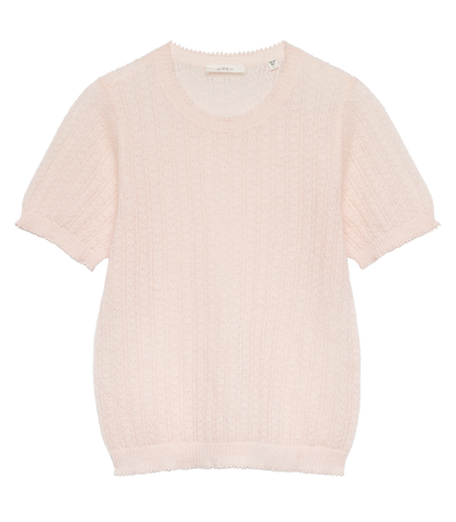 Monica Alpaca Merino Pointelle Sweater – Parfait | 1960s Style