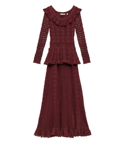 DÔEN Heirloom Norène Dress – Vieux Rose Crochet