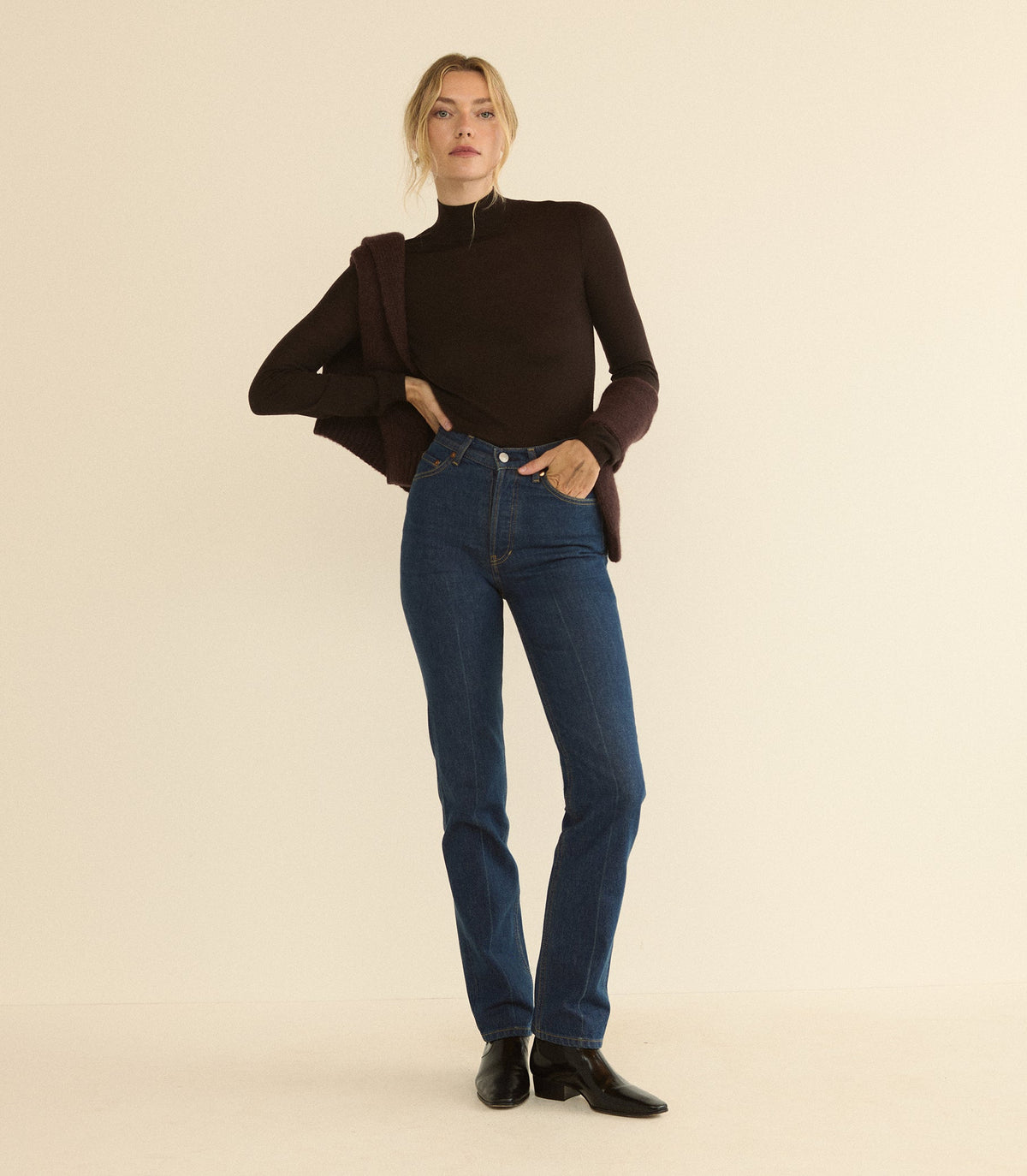 Ondine Jean – Cavalaire Dark Wash Regenerative Cotton
