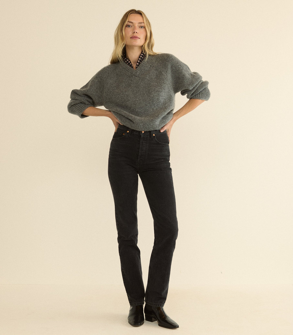 Ondine Jean – Coal Black Wash Regenerative Cotton