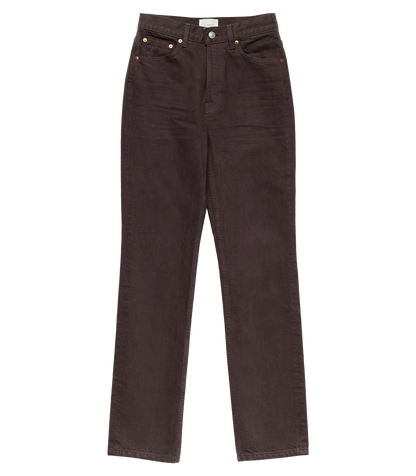 Ondine Jean – Equestrian Brown Wash | Slim Straight Denim