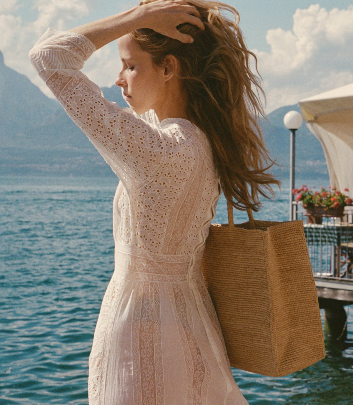 Orelie Dress – Salt | Organic Cotton Voile Heirloom Dress