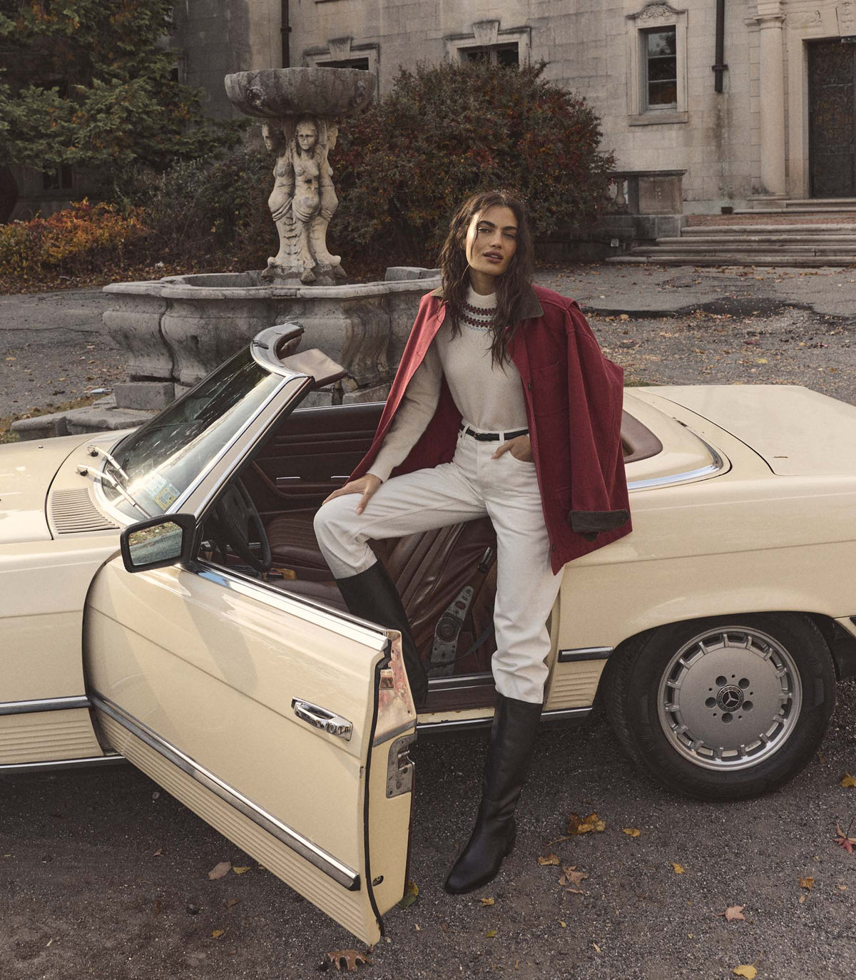 Pascual Jacket – Washed Crimson | Garment-Dyed Barn Jacket