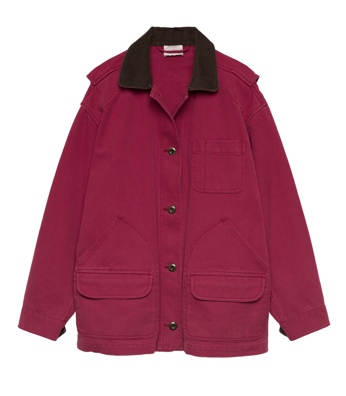 Pascual Jacket – Washed Crimson | Garment-Dyed Barn Jacket