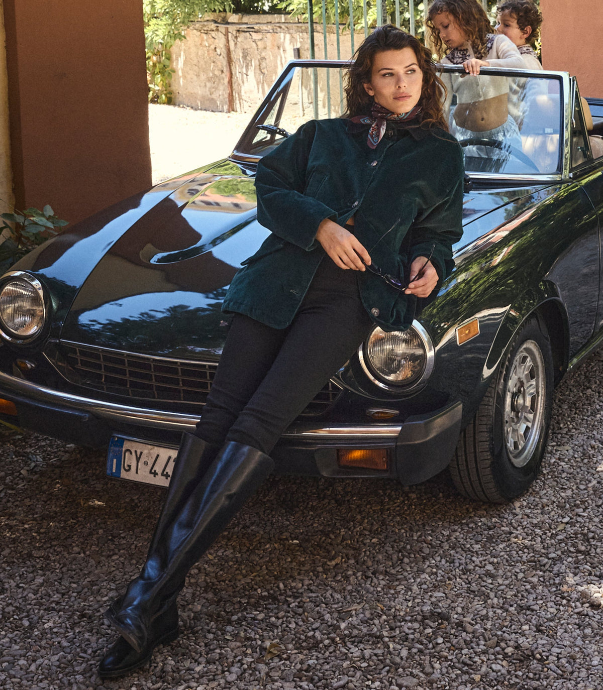 Pemberton Quilted Corduroy Jacket in Conifer Green