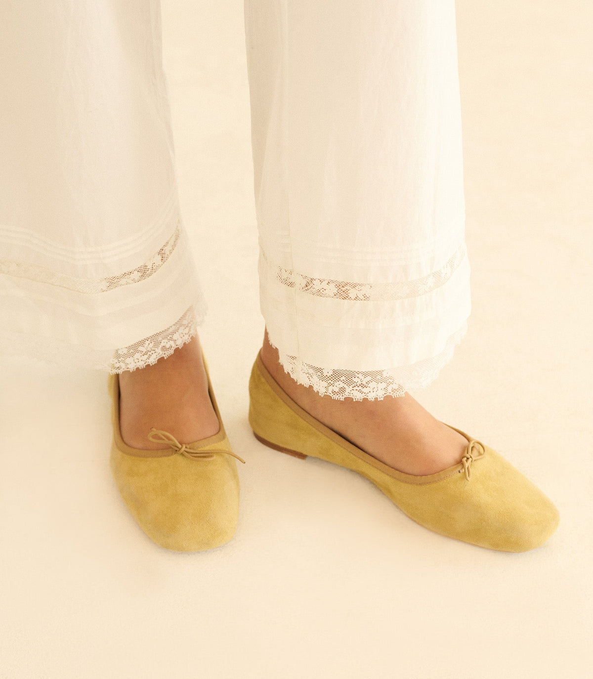 Lavona Pant – Powder Organic Cotton Poplin Trouser