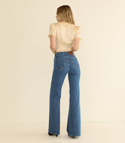 Sylvie Jean Roussillon Mid Wash | Regenerative Cotton Flare