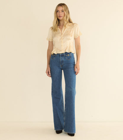 Sylvie Jean Roussillon Mid Wash | Regenerative Cotton Flare