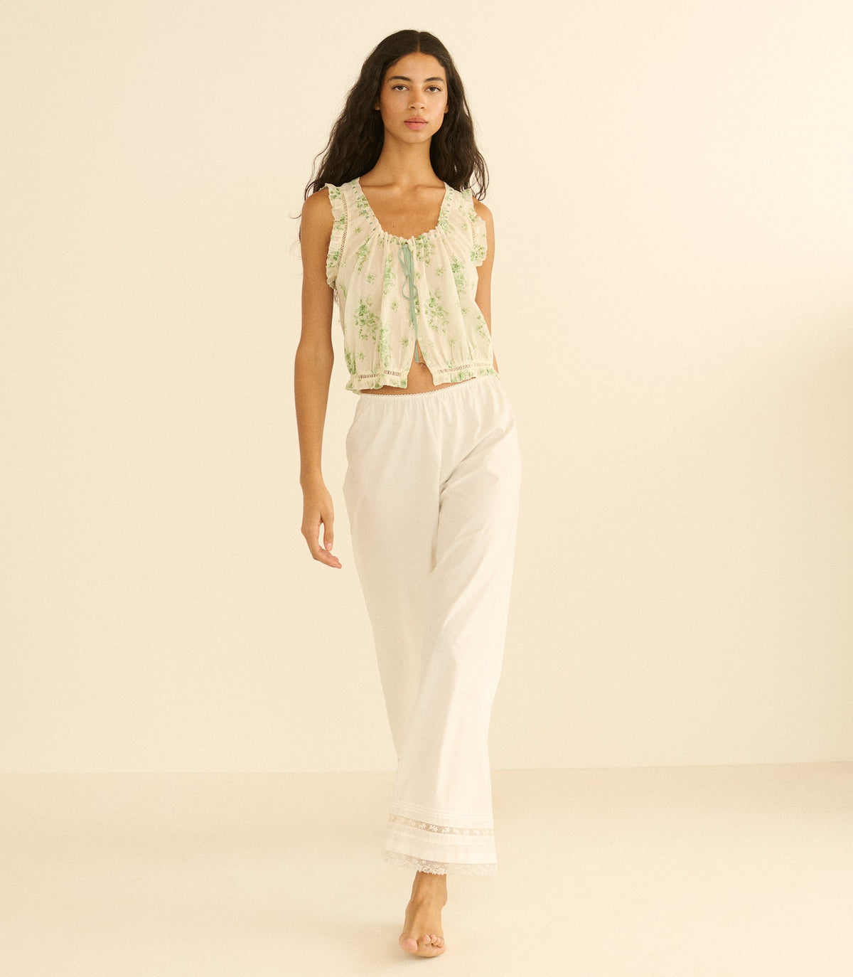 Traveler Top Petit Bouquet de Chamonix | Organic Cotton Voile