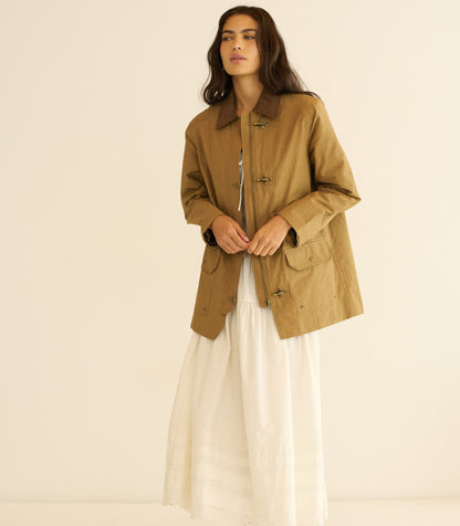 Waverley Waxed Cotton Raincoat – Coyote