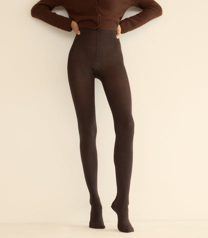 Wolford Merino Wool Blend Tights – Soft Cacao